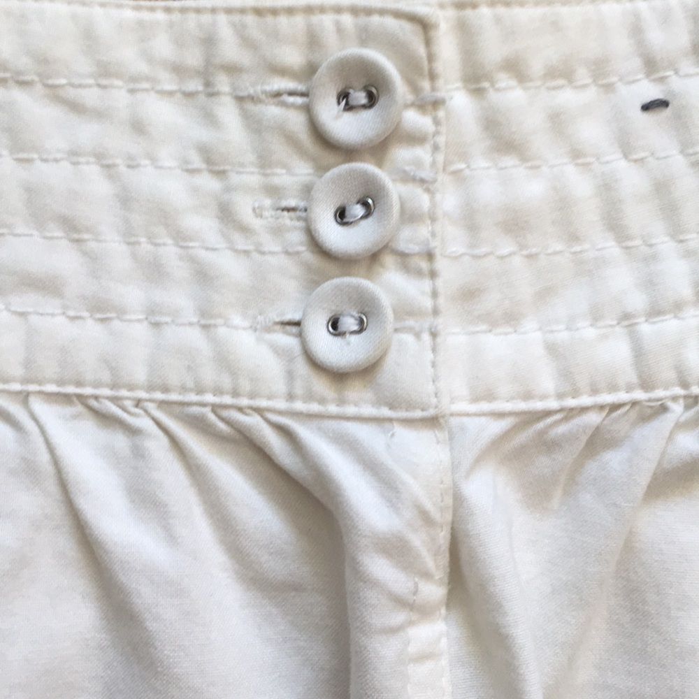 Abercrombie & Fitch White Cotton A-Line Skirt - Picture 3 of 5
